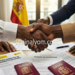 اتفاق رسمي لتسوية أوضاع المهاجرين في إسبانيا مع علامة مائية لموقع spainalyom.com.