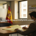 شخص يقوم بتعبئة ورقة الشكاوى الرسمية في مكتب حماية المستهلك في إسبانيا - صوت إسبانيا