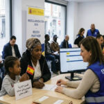 مساعدة المهاجرين في مكاتب الأجانب خلال عملية التسوية الإدارية للمهاجرين في إسبانيا 2026.