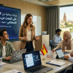 جانب من ورشة مجانية من SEF في مورسيا لتدريب الشباب على استخدام تقنيات الذكاء الاصطناعي في تطوير السيرة الذاتية والبحث عن عمل.