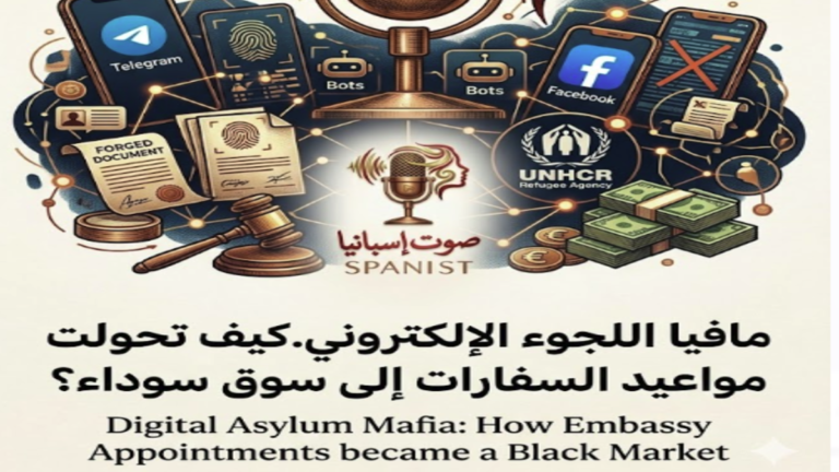 تحقيق صوت اسبانيا حول مافيا اللجوء الإلكتروني وسوق المواعيد السوداء