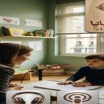 طفل صغير يتحدث مع أخصائية في غرفة جيزيل المخصصة للمحاكم بموجب تعديل قانوني جديد في إسبانيا لصالح الأطفال من راديو صوت إسبانيا.
