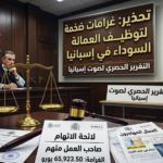 قاعة محكمة إسبانية وميزان العدالة يجسد عقوبات توظيف العمالة السوداء بدون وثائق لصالح موقع صوت إسبانيا.