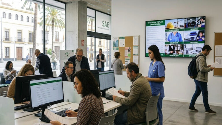 عروض العمل في خدمة التوظيف الأندلسية SAE في إسبانيا