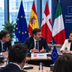 European leaders discuss Spain’s migrant regularisation plan at an EU meeting.