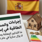 إنفوغراف باللغة العربية حول تدابير الإسكان والمساعدات الطاقية في إسبانيا لعام